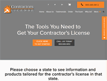 Tablet Screenshot of contractors-license.com